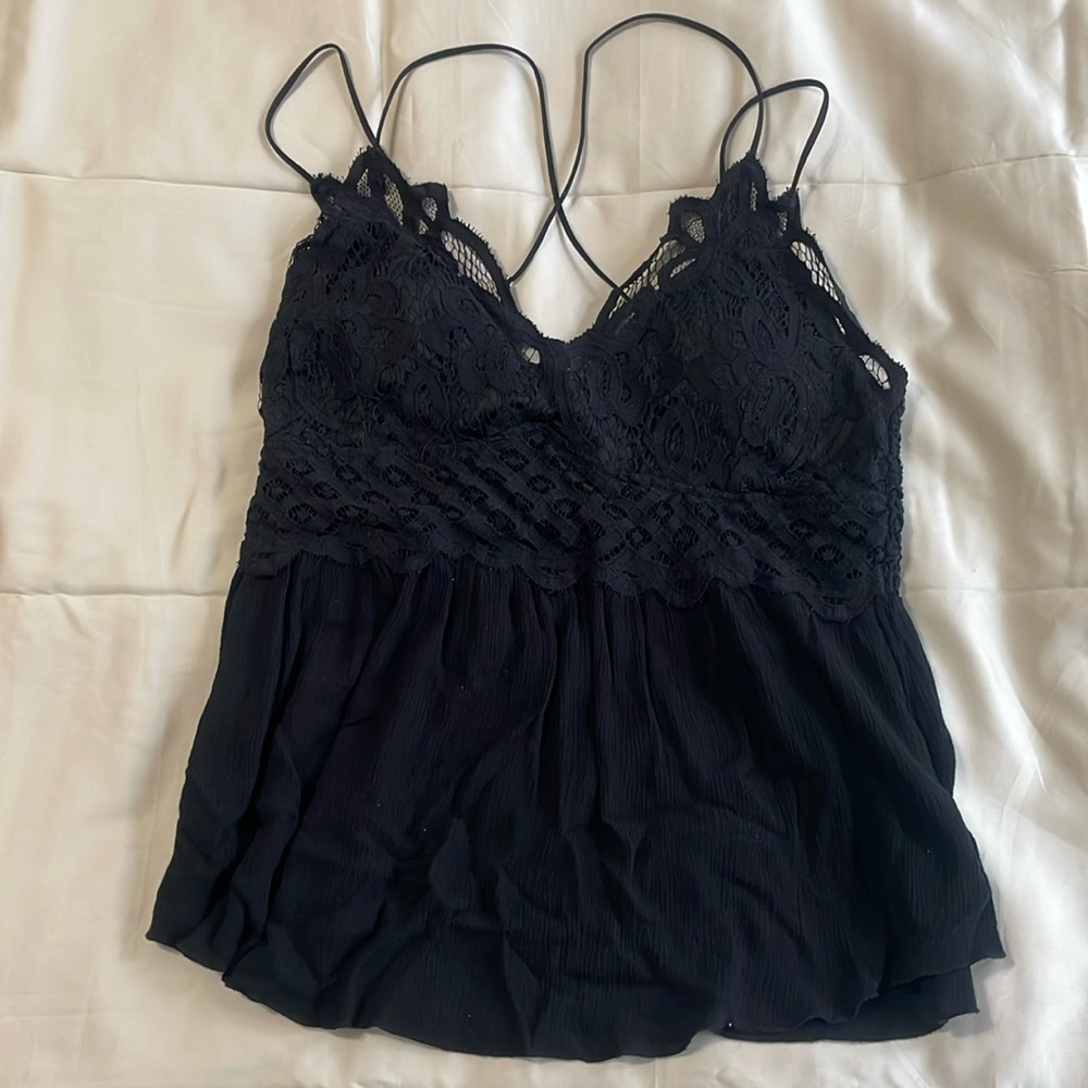 COPY - Black lace tank top